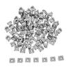 100Pcs M4 Iron Cage Nut Nickel Coated Heavy Duty Spring Clip Nut for Networking Rack Server Cabinet Industrial Equipment