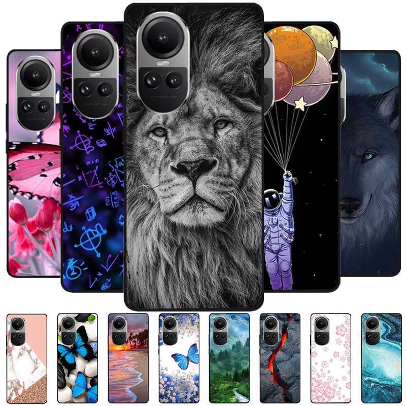 Для OPPO Reno 10 5G Reno 10 Pro 5G Крутой Модный Чехол для Телефона Силиконовый Мягкий Чехол-Оболочка Бампер Для Reno10 Reno10 Pro 5G Funda