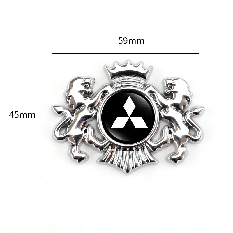 Стайлинг автомобиля Наклейка-значок Лев для Mitsubishi Ralliart ASX Pajero Eclipse Lancer 9 Pajero Outlander L200 Galant Montero Декаль