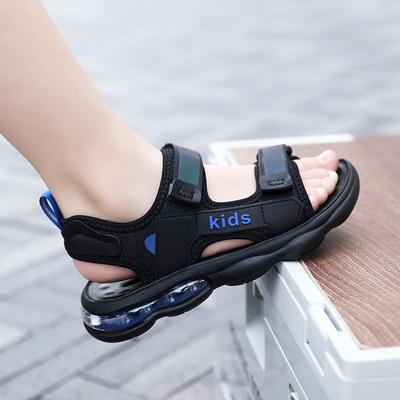 Босоножки для мальчиков новая мода пляжная обувь для мальчиков мягкая подошва нескользящие детские спортивные сандалии для детей среднего и старшего возраста