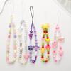 Candy Cartoon Bow Beaded Phone Charm Lanyard