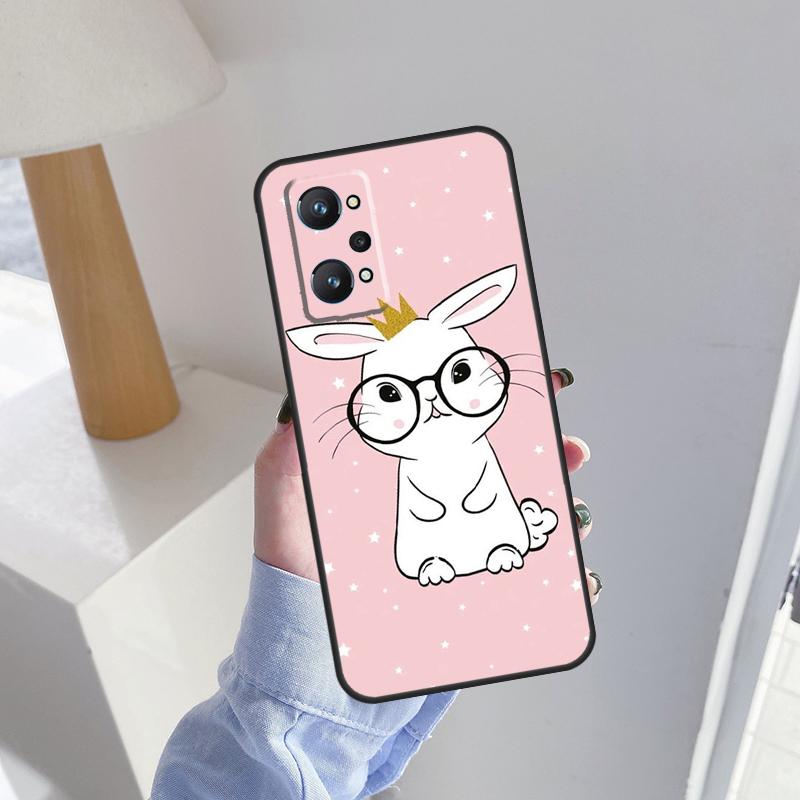 Мультяшный Кролик Заяц Для Realme 10 Pro Plus C55 C35 C33 C31 C30 C21Y GT Neo 5 OnePlus 11 Nord 3 2T CE 2 Lite Чехол