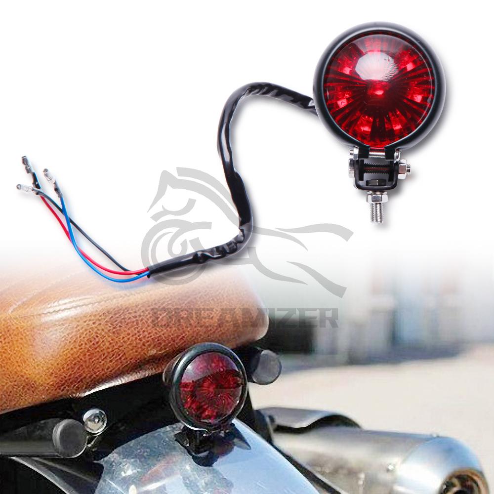 Задний фонарь мотоцикла, светодиодный задний стоп-сигнал для Cruiser Cafe Bobber Chooper, ходовые огни, стоп-сигнал