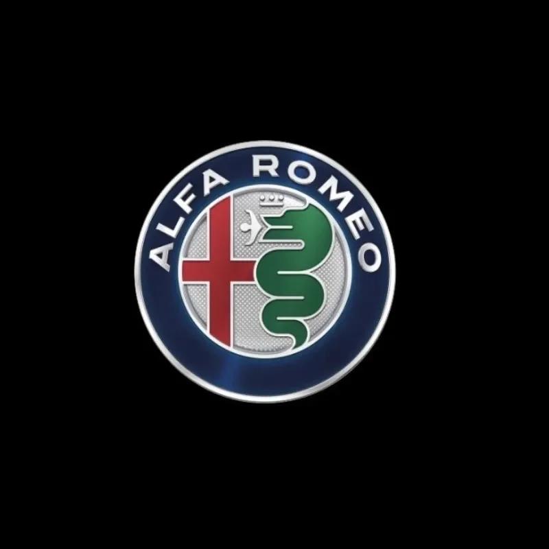 Car Stickers For Alfa Romeo 2X For Alfa Romeo Giulia 952 159 166 GT Giulietta Tonale Mito Stelvio 949 Spider LED Car Welcome Log
