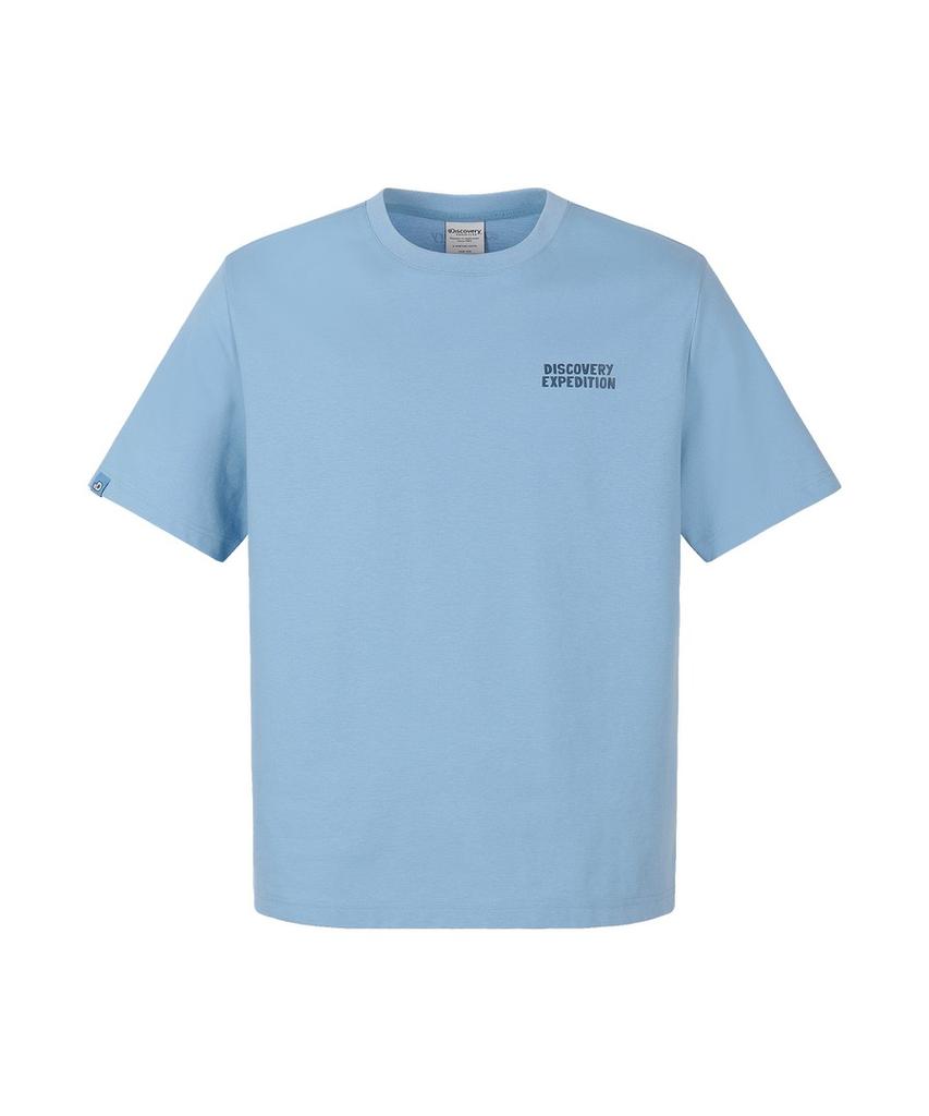 DISCOVERY EXPEDITION Uni Sunrise Graphic Short Sleeve T-Shirt (Blue)