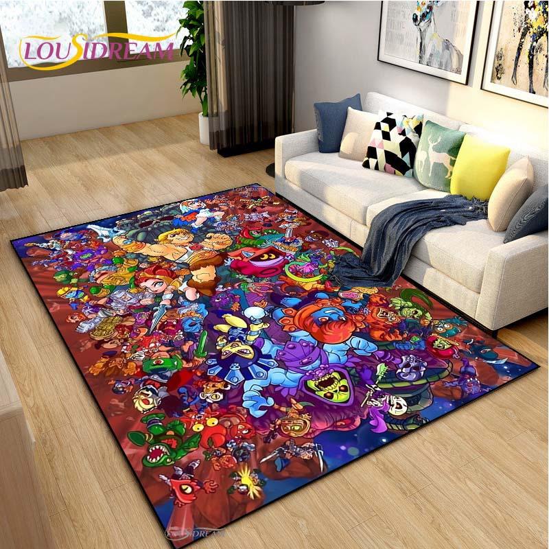He-man masters Cartoon Carpet for Living Room Bedroom Rug Kitchen Kids Door Unslip Floor Mat Birthday gift photography props Rug