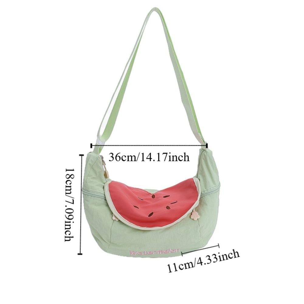 Large Capacity Fruit Shape Crossbody Bag Creative Handbag Cute Cloth Messenger Bag Travel