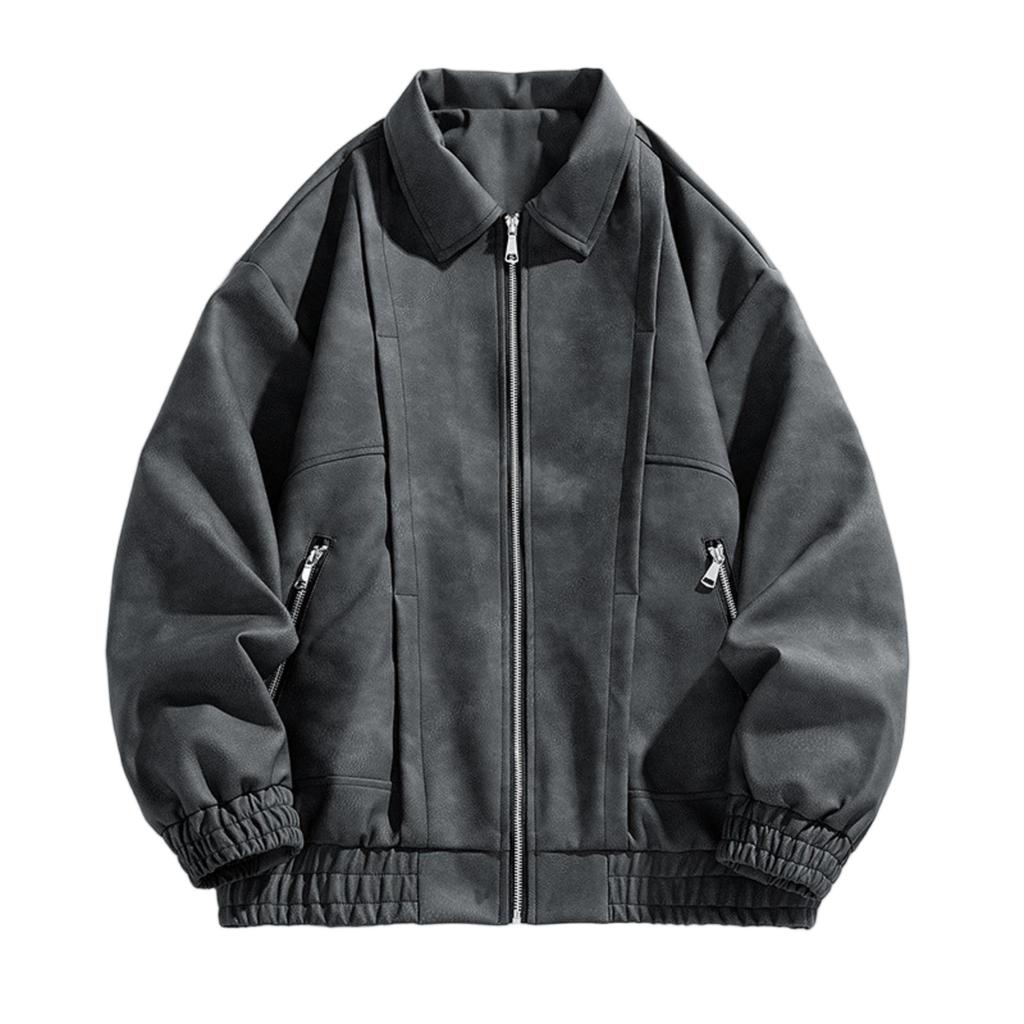 Handsome Fashion Flight Lapel Jacket All Kinds Of Loose Casual Retro Jacket