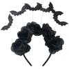 Eye Catching Bat Headband With Fabric Fashionable Headwear For Halloween Celebrations And Cosplay Event