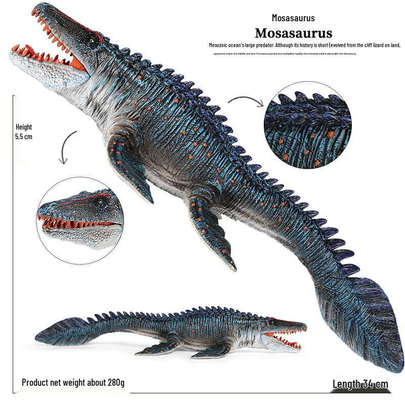 Dinosaur & Dragon Plastic Toy Set: Mythical Animal Figures for Kids