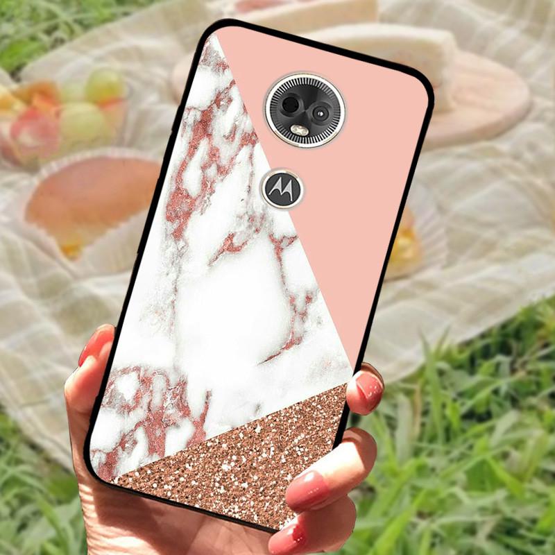 Для Moto E5 / E5 Play EU Чехол Силиконовый Мягкий Ударопрочный ТПУ Задняя Крышка для Motorola Moto E5Plus / E5 Plus Capa E5Play E 5 Мрамор