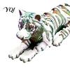 Articulated Tiger Figure 3D Printed Figure, Realistic Model with Movable Joints, Forest Animal Figurine for Home Office Bookshelf Stress Relief Toy