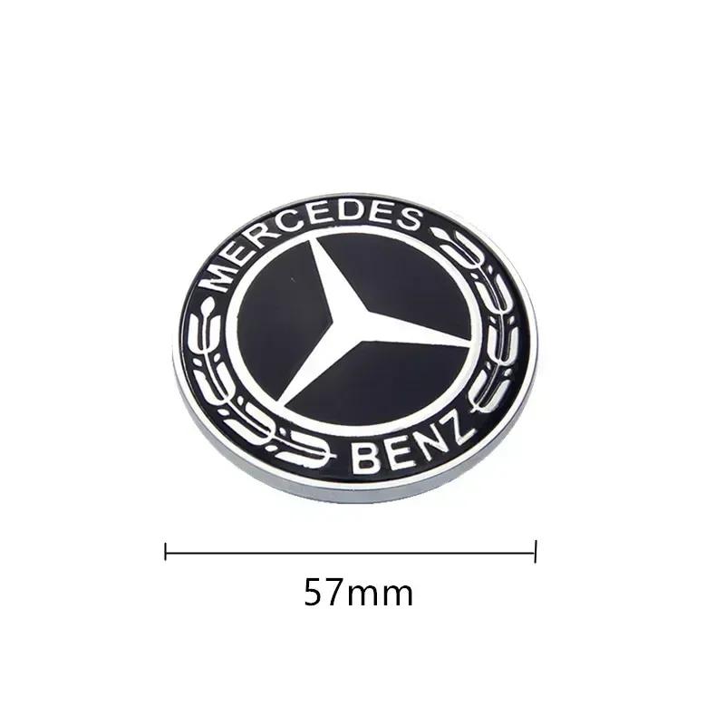 For AMG Car For Mercedes benz AMG Car Metal Flat Hood Emblem Front Badge Logo Sticker AM1