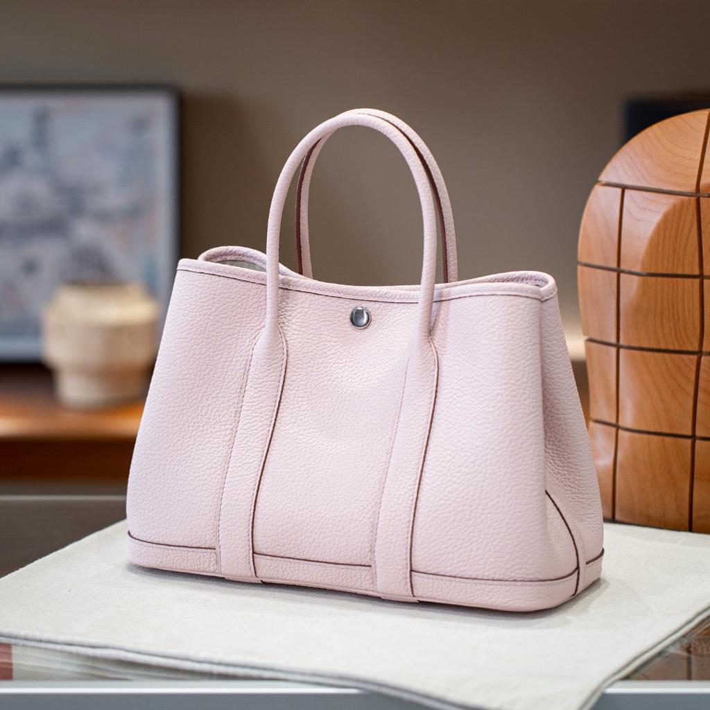 Верхний слой N+togo Cowhide Garden Bag 30 Кожаная женская сумка-тоут Большая вместительная сумка для поездок на работу