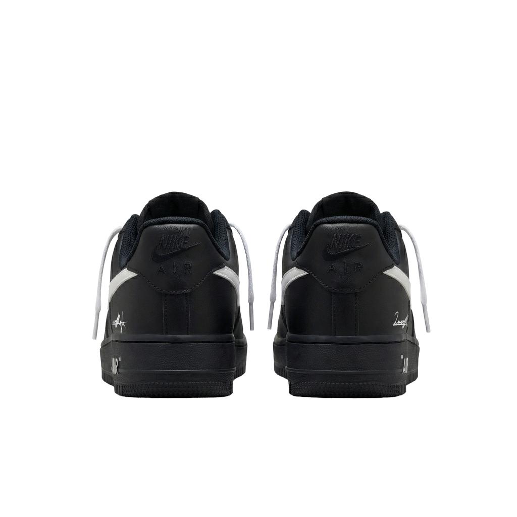 Nike Кроссовки Air Force 1, нескользящие, износостойкие, увеличивающие рост, низкие, для скейтбординга, унисекс, черные с белым, FZ0627-010(Команда577-)