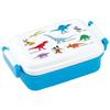 Kids' Lunch Box, Single Tier, 450ml, Dome-Shaped, Disney Mickey Mouse & Friends Dinosaur Design, Antibacterial, Made In Japan (RBF3ANAG-A)