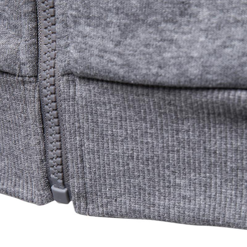 Мужские толстовки, весенние повседневные толстовки, мужские топы, модные тонкие спортивные толстовки на молнии, 100% цвет, простые мужские толстовки из хлопка, высокое качество