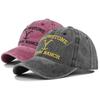Retro Embroidered Washed Cotton Baseball Cap Adjustable Breathable Sun Hat