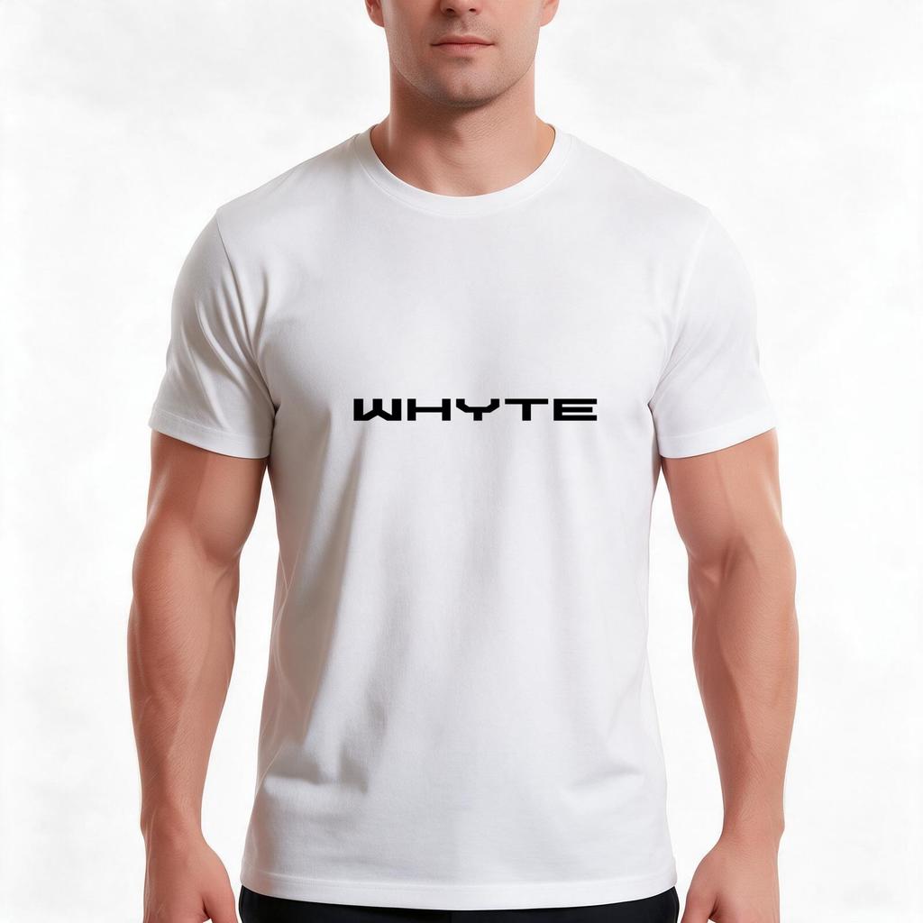 whyte TShirt Summer Casual Cotton Tee Oversized Streetwear Tops Vintage Graphic Print Loose Fit Short Sleeve  Cotton