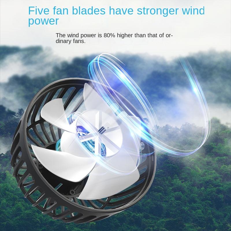 Автомобильный вентилятор, 3-скоростной охлаждающий вентилятор для спинки автомобильного сиденья, USB-зарядка, двойной вентилятор с вращением на 360 градусов, кулер для шеи, летние автомобильные аксессуары