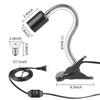 UVB E27 Pet Reptile Lamp Clip-on Bulb Lamp Holder Turtle Basking UV Heating Lamp Kit Tortoises Light Lizards Lighting EU Plug