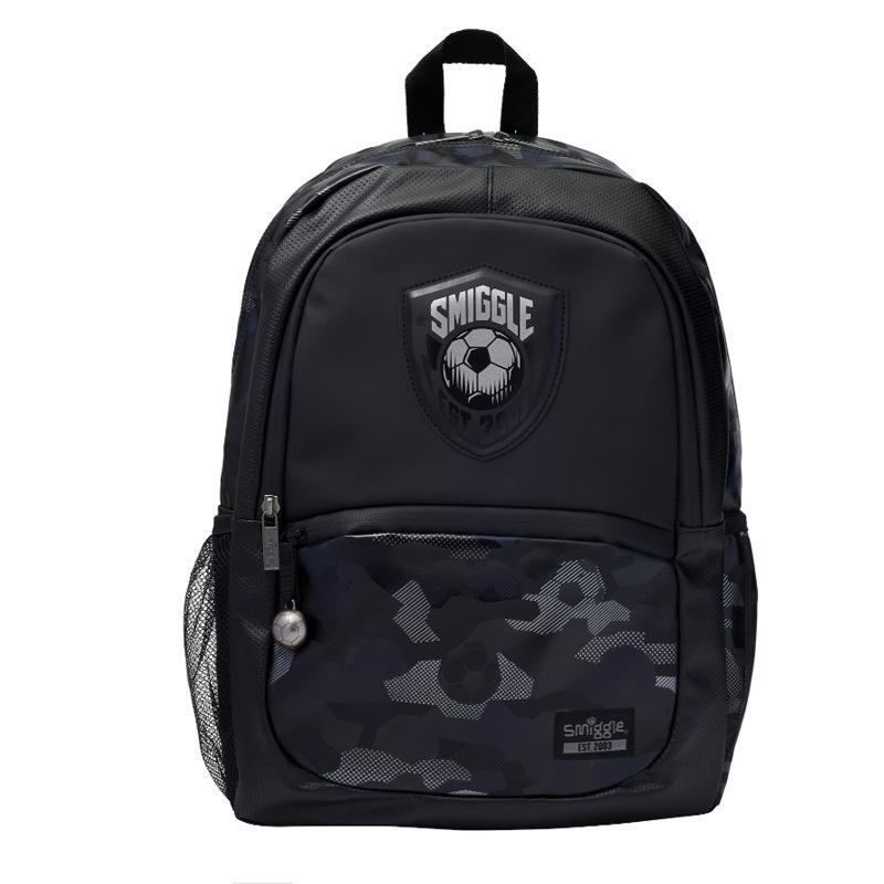 Football Pattern Kids Backpack Large Capacity School Bag Outdoor Leisure Daypack