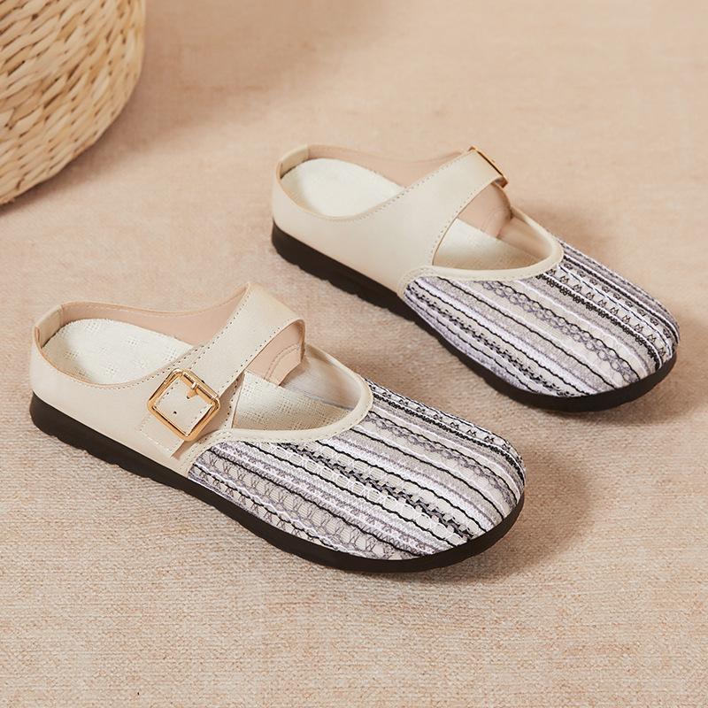 Женская обувь с мягкой подошвой, противоскользящая, износостойкая, полускользящая, дышащая сетчатая поверхность для ношения сандалий, модная повседневная обувь