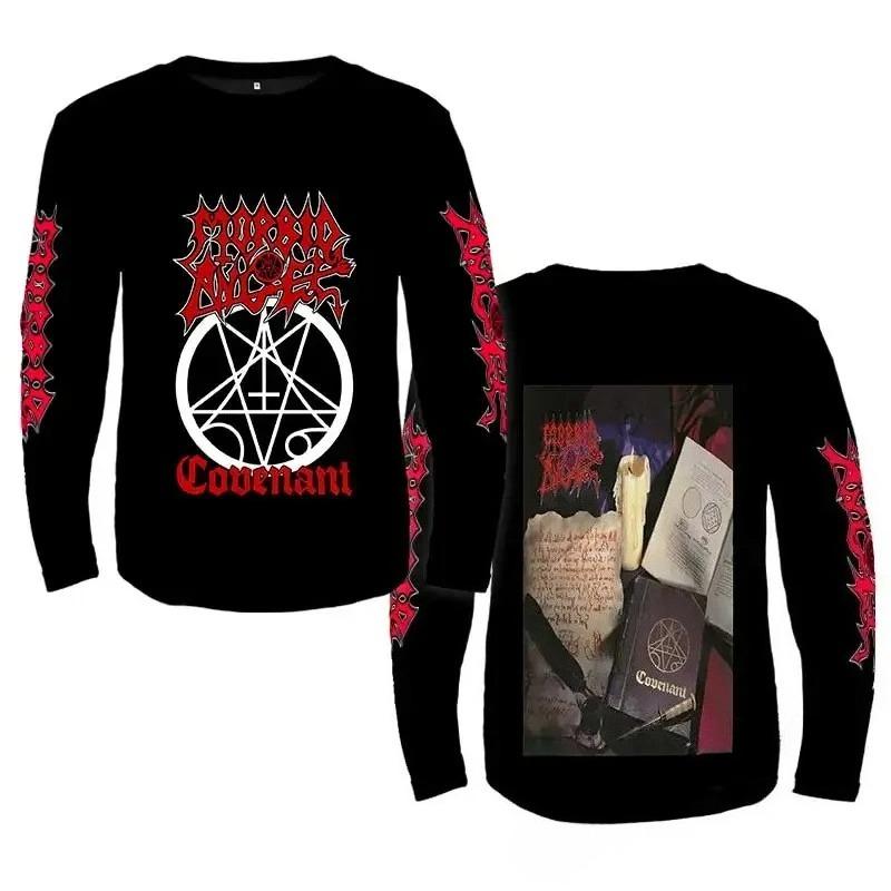 Morbid Angel метал-группа мужская и женская с принтом футболка с длинным рукавом уличный ретро спортивная одежда Харадзюку мужская одежда