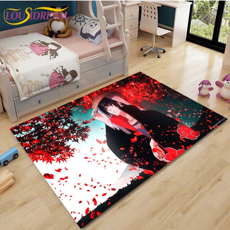 New Cartoon Naruto Carpets Kids Crawling Carpets Living Room Tea Table Mats Bedroom Rug Washable Floor Mats Household Area Mat