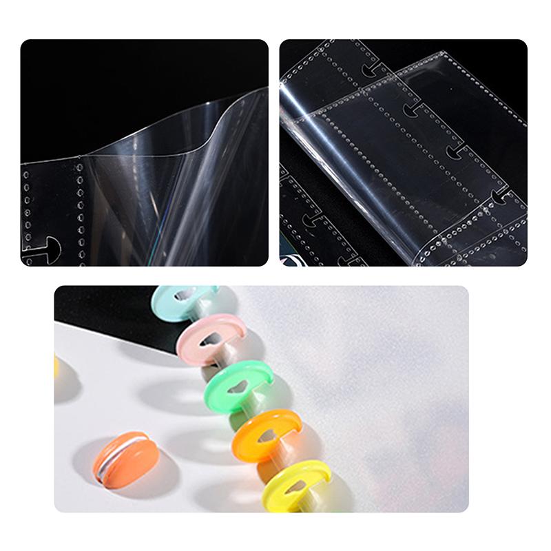 Kpop Покетбук на 7 ячеек Большой вместимости Альбом для фотографий идолов Книга для хранения карточек Прозрачный переплет Фоновая бумага