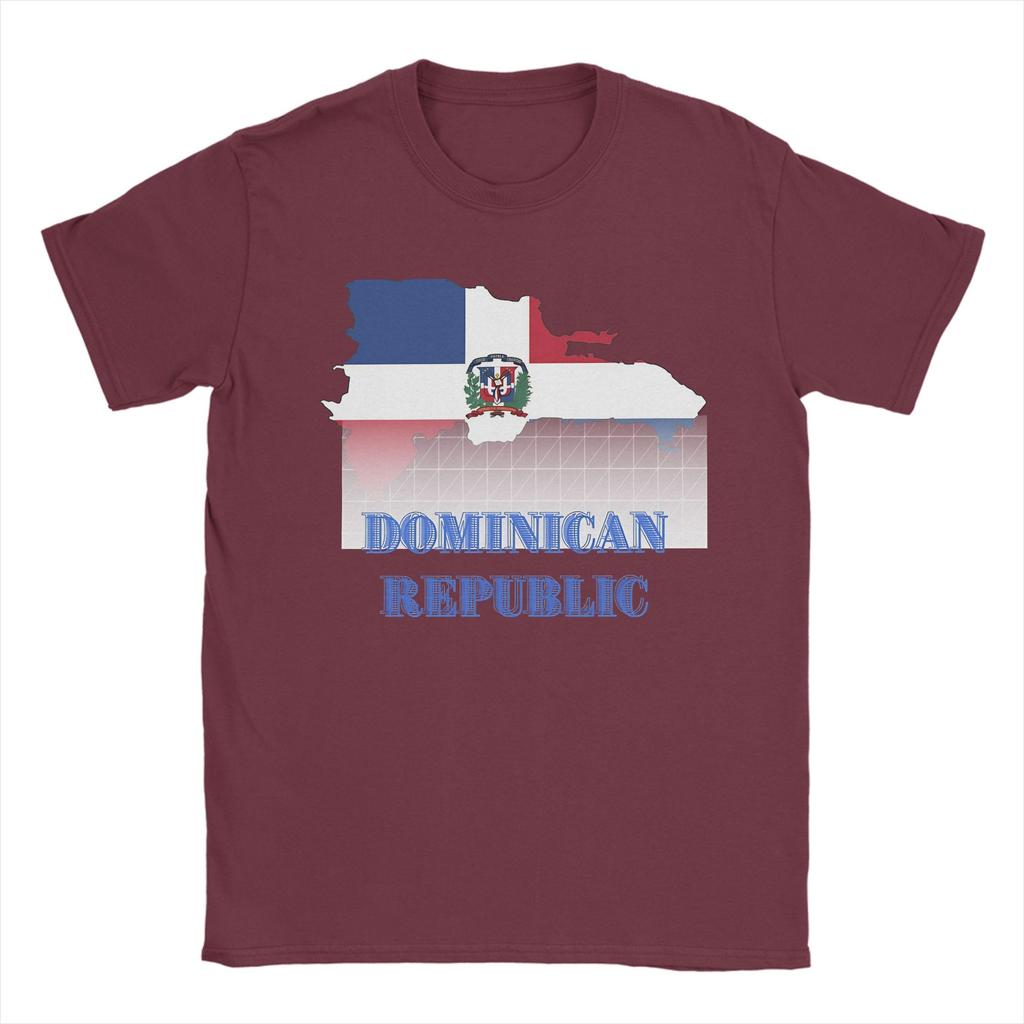 Vintage T Shirt Summer Dominican Republic Trending T Shirts  Cotton Tee Shirt for Couple Y2K Funny Wholesale Short Sleeve Tees