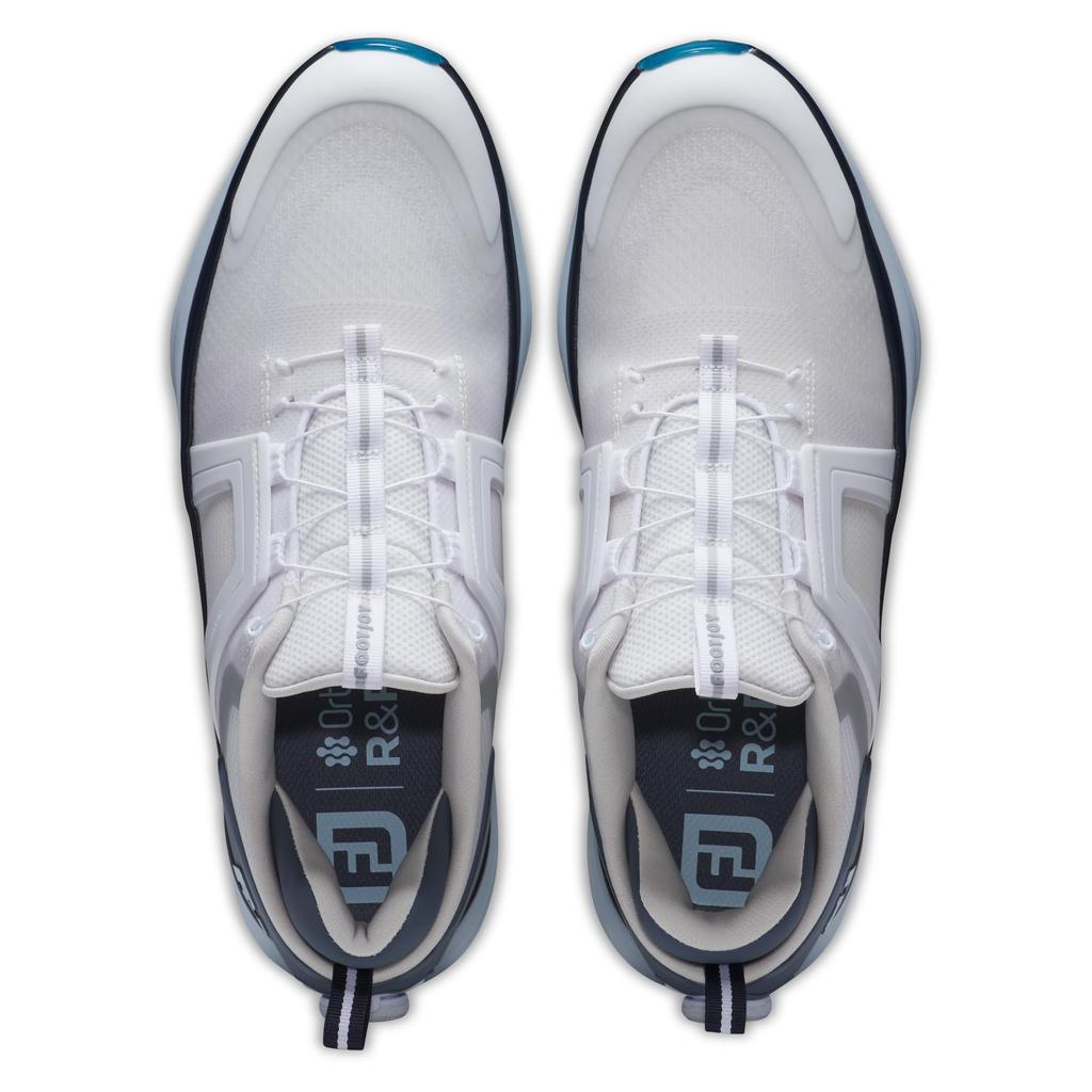 Мужские туфли для гольфа FootJoy Hyperflex BOA 3E, Бело-синие, 26.5 см,