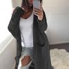 Women Casual Knitted Long Sleeve Cardigan Sweater Coat with Pockets Fashion Outerwear