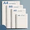 80 Sheets/ 160 Pages Square Line Notebook A4 A5 B5 Coil Paper Journal Diary Sketchbook For School Notebook Supplies Stationery