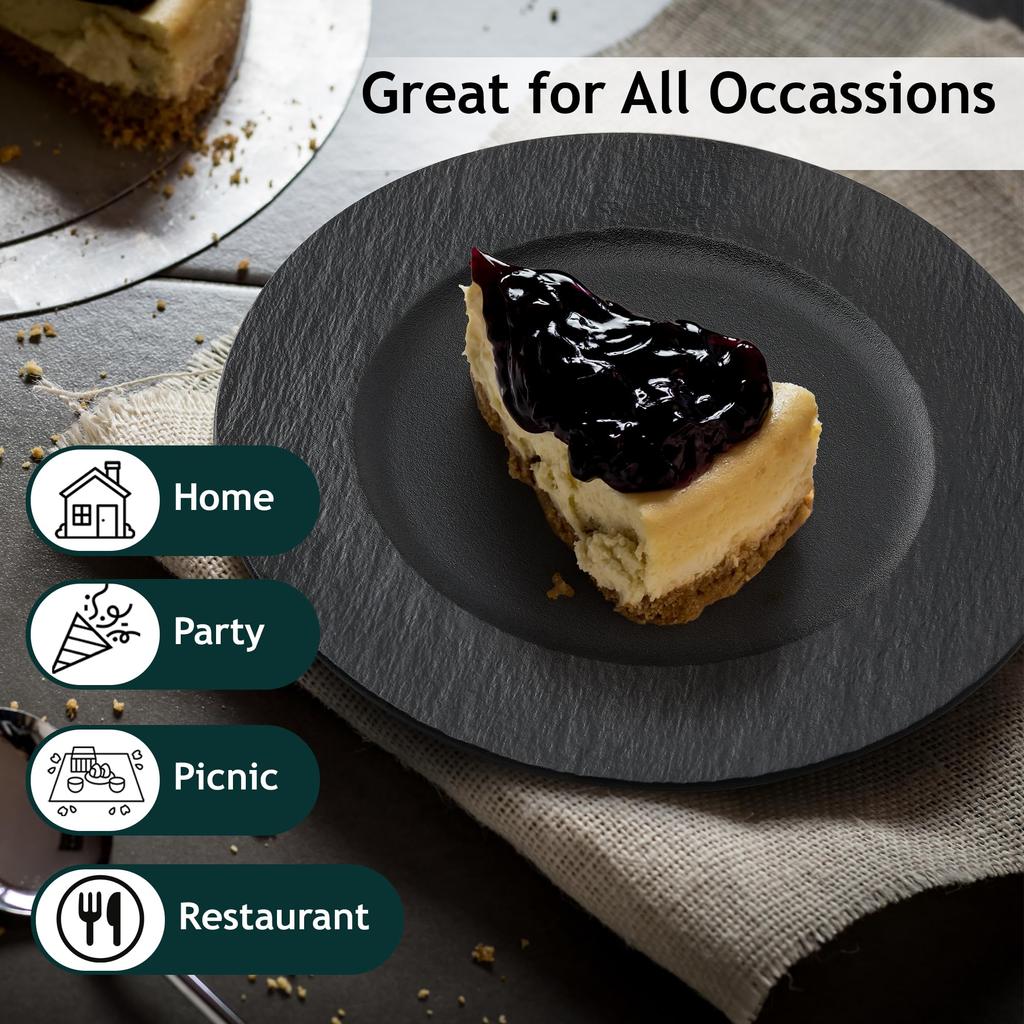 MIAMIO - 23 см, Набор обеденных тарелок из 4 штук, Керамический набор тарелок, Набор посуды - Современные тарелки, Подходят для микроволновой печи и посудомоечной машины - Коллекция Oasis