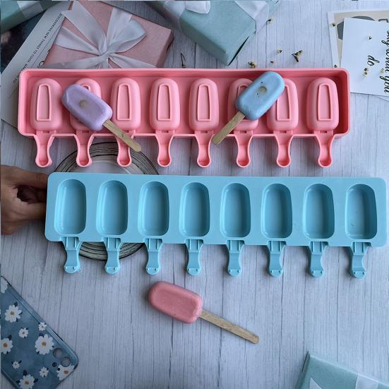 Практичный пищевой класс DIY силикагель 8-полый легкосъемная форма для мороженого Товары для дома Форма для мороженого