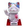 Osaka Choseido Ornament Pukupuku Solar Lucky Cat Blue Good Luck Goods with Original Wooden Tag