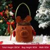 Candy Gift Bag Festive  Gift Bag Christmas Treat Pouch Round Christmas Drawstring Gift Bag For Home Christmas Decoration
