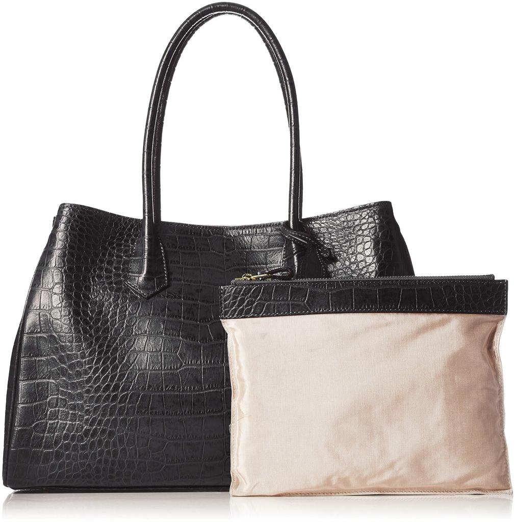 Деловая кожаная сумка-тоут Chrome Сделано в Японии Деловая кожаная сумка-тоут Черный [Нога] Женская