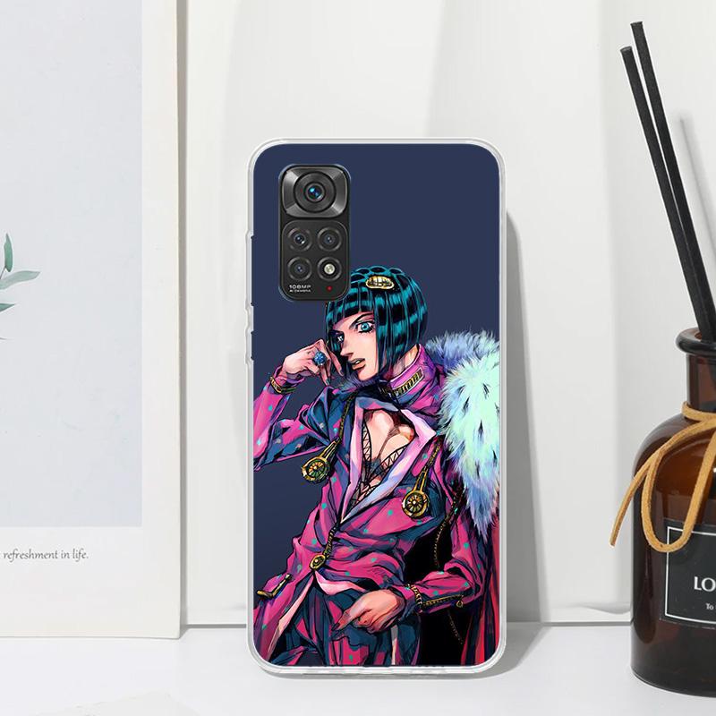Чехол для телефона JoJo Adventure Бруно Буччеллати для Xiaomi Redmi Note 15 13 14S 14 Pro Plus 12S 11S 10S 12 11E 10 11T Художественные Fundas Задняя панель