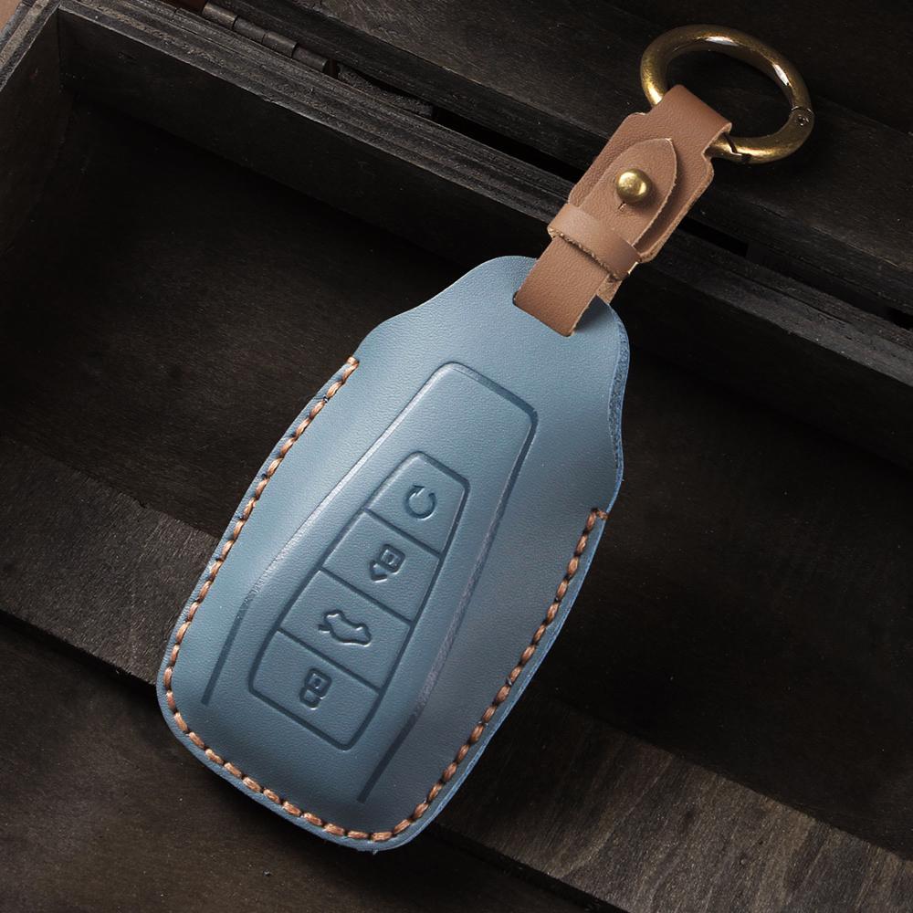 Car Key Fob Cover Case Shell Holder Set For Geely Coolray X6 Emgrand Global Hawk GX7 Remote Accessories Car-Styling Keychain