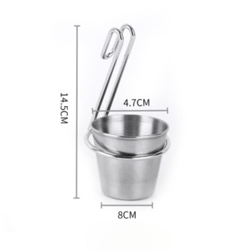 Wrought Iron French Fry & Fried Chicken Storage Basket French Fries Holder Set With 1 Sauce Cup Perfect For Home Kitchen & Restaurant Organization