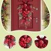 Christmas Teardrop Swag Garland Decoration Front Door Wreath Hanging Ornament for Office