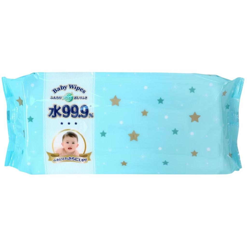 Fluffy Plus Baby Made In Hyaluronic 70 4 Packs 99.9% Water, Wipes, Additive-Free, Japan, Acid, Wipes,