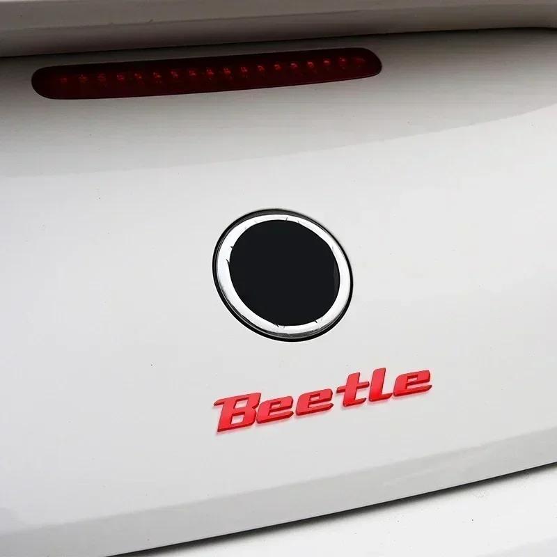 VW 1PCS Metal Beetle Car Letter Logo Sticker Tail Bumper Badge Auto Rear Trunk Emblem Styling Accessories For Volkswagen VW Beetle PT8