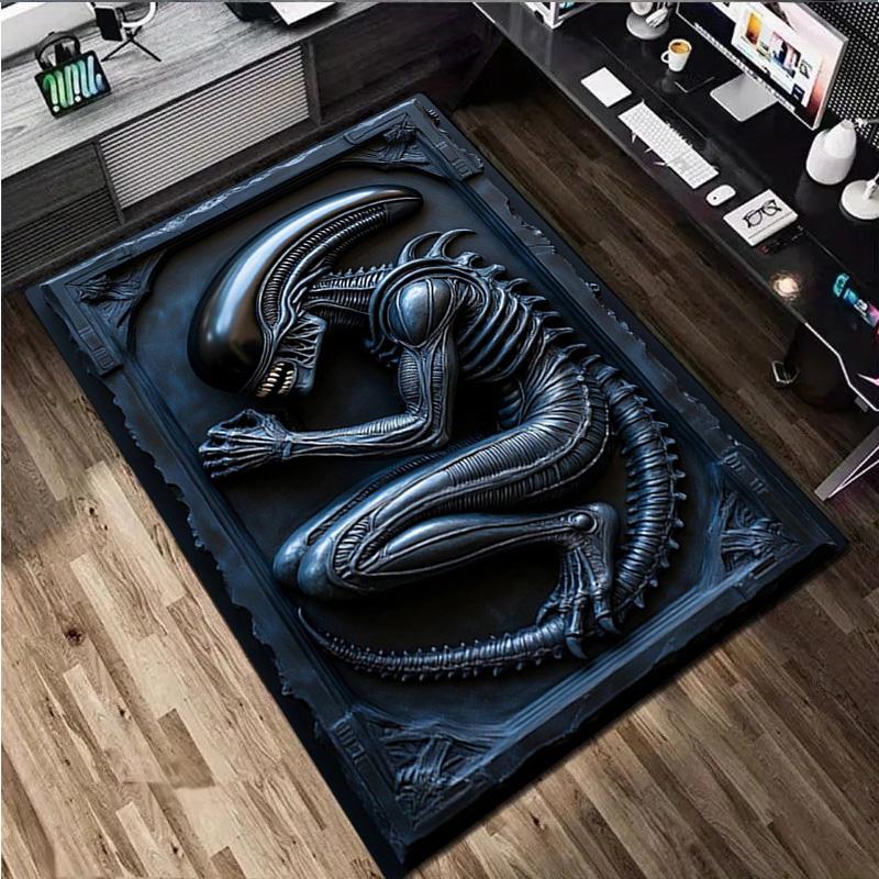 1PC Alien Rug - Home carpet Office Decorative Carpet For Living Room Bedroom Door Mat Floor Rug Computer Chair Area Rug
