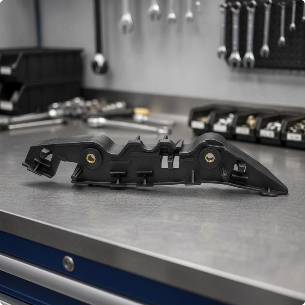 Mounting Bracket Easy to Install Bumper Support Rail with Metal Inserts Hardware