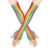 Rainbow Fishing Net Gloves Highly Elastic Long Gloves Hot Sale Hollow Mesh Gloves  Sexy