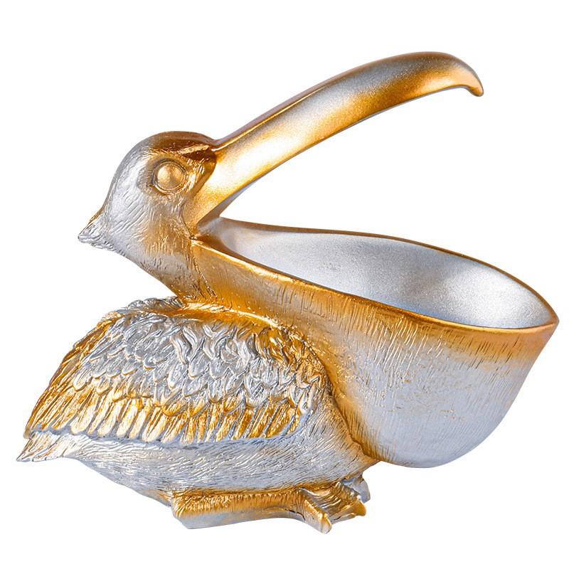 Resin Toucan Pelican Figurine Decorative Ornament Living Room Entryway Home Decor Christmas Holiday Gift