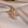 Snowflake Brooch, A High-end, Light Luxury Diamond-encrusted Pin, Fashionable Suit Jacket, Corsage and Accessory